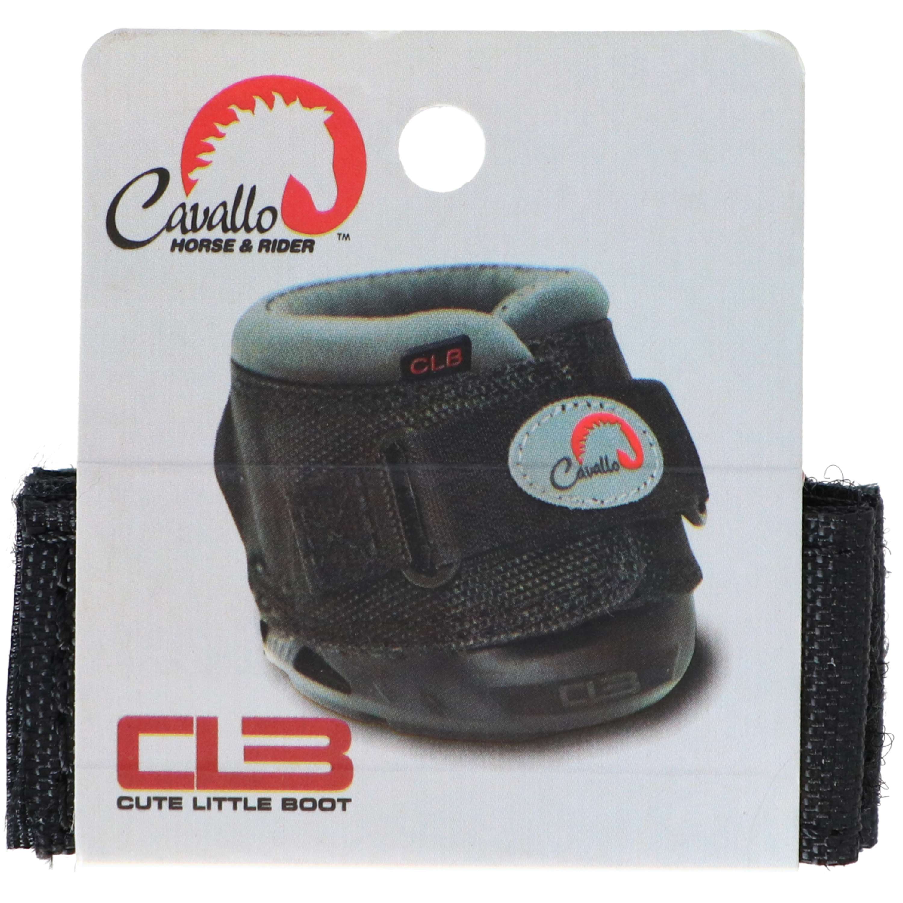 F.R.A. Cavallo Horse & Rider Velcro CLB for Hoofboots Black
