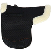 F.R.A. Saddlepad De Luxe Dressage Fur Black/Natural