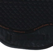 F.R.A. Saddlepad De Luxe Dressage Fur Black/Natural