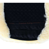 F.R.A. Saddlepad De Luxe Dressage Full Fur Black/Natural