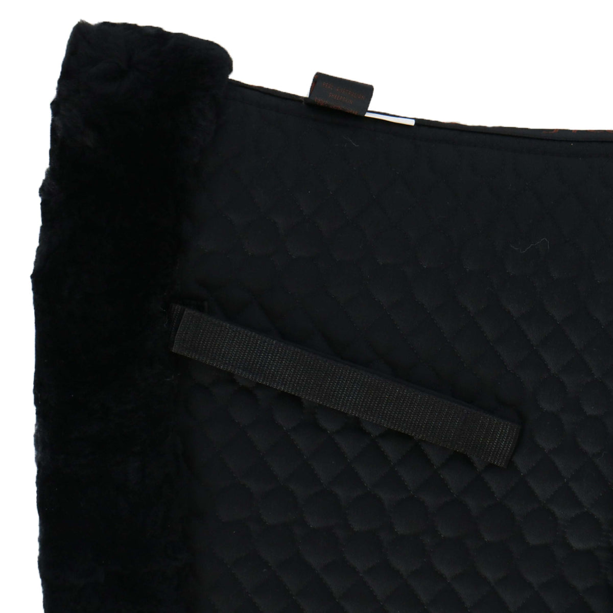 F.R.A. Saddlepad De Luxe Dressage Full Fur Black