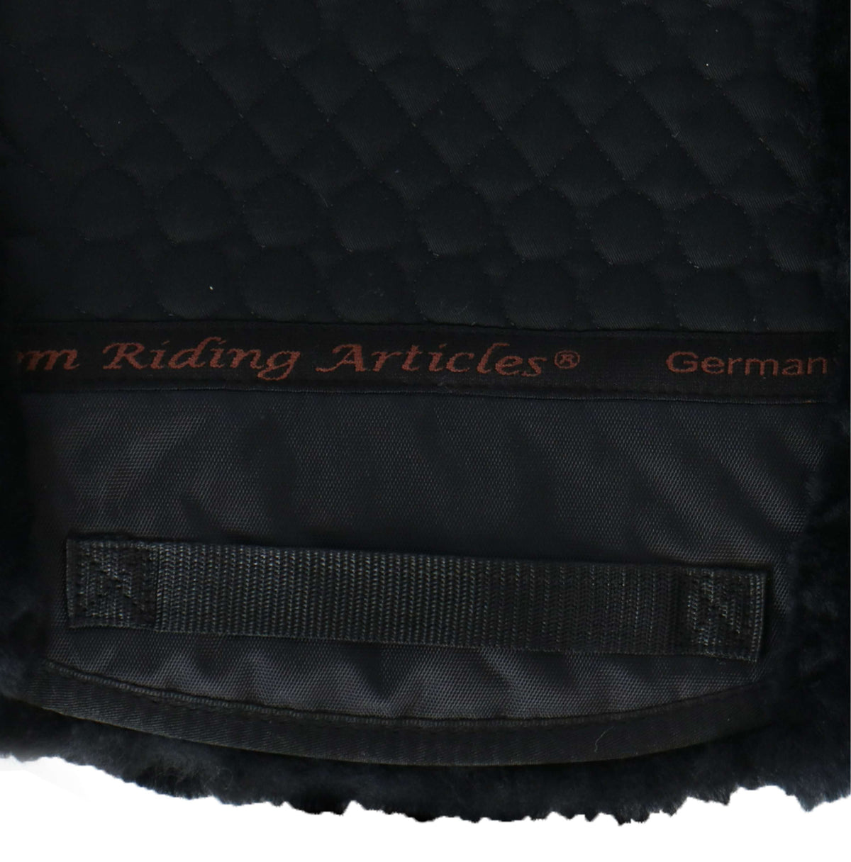 F.R.A. Saddlepad De Luxe Dressage Full Fur Black