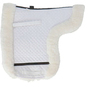 F.R.A. Saddlepad De Luxe Dressage Full Fur White