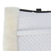 F.R.A. Saddlepad De Luxe Dressage Full Fur White