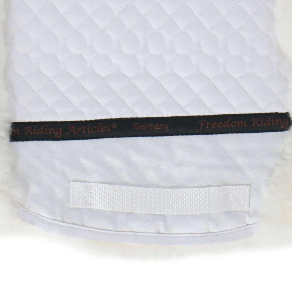 F.R.A. Saddlepad De Luxe Dressage Full Fur White