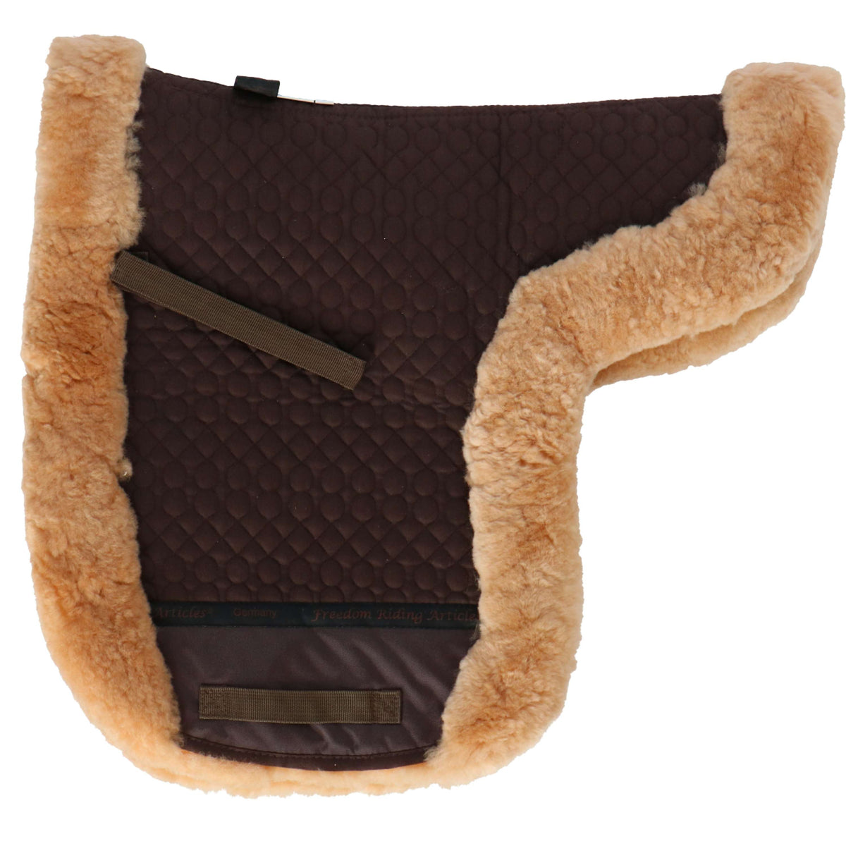 F.R.A. Saddlepad De Luxe Dressage Full Fur Brown/Camel