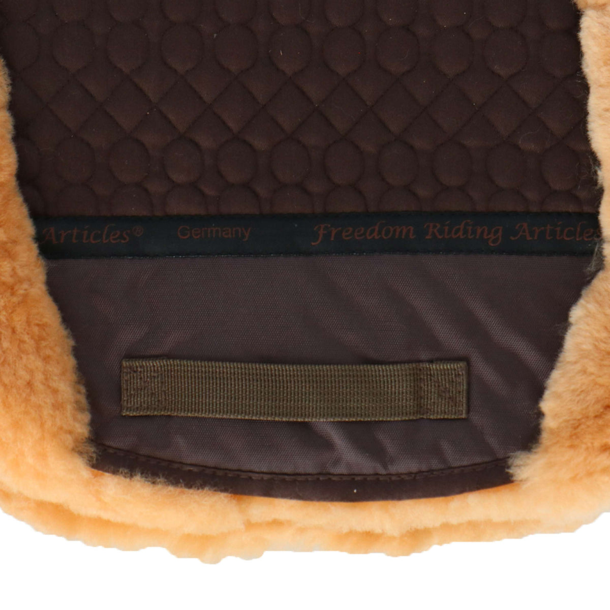 F.R.A. Saddlepad De Luxe Dressage Full Fur Brown/Camel