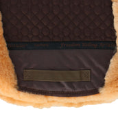 F.R.A. Saddlepad De Luxe Dressage Full Fur Brown/Camel