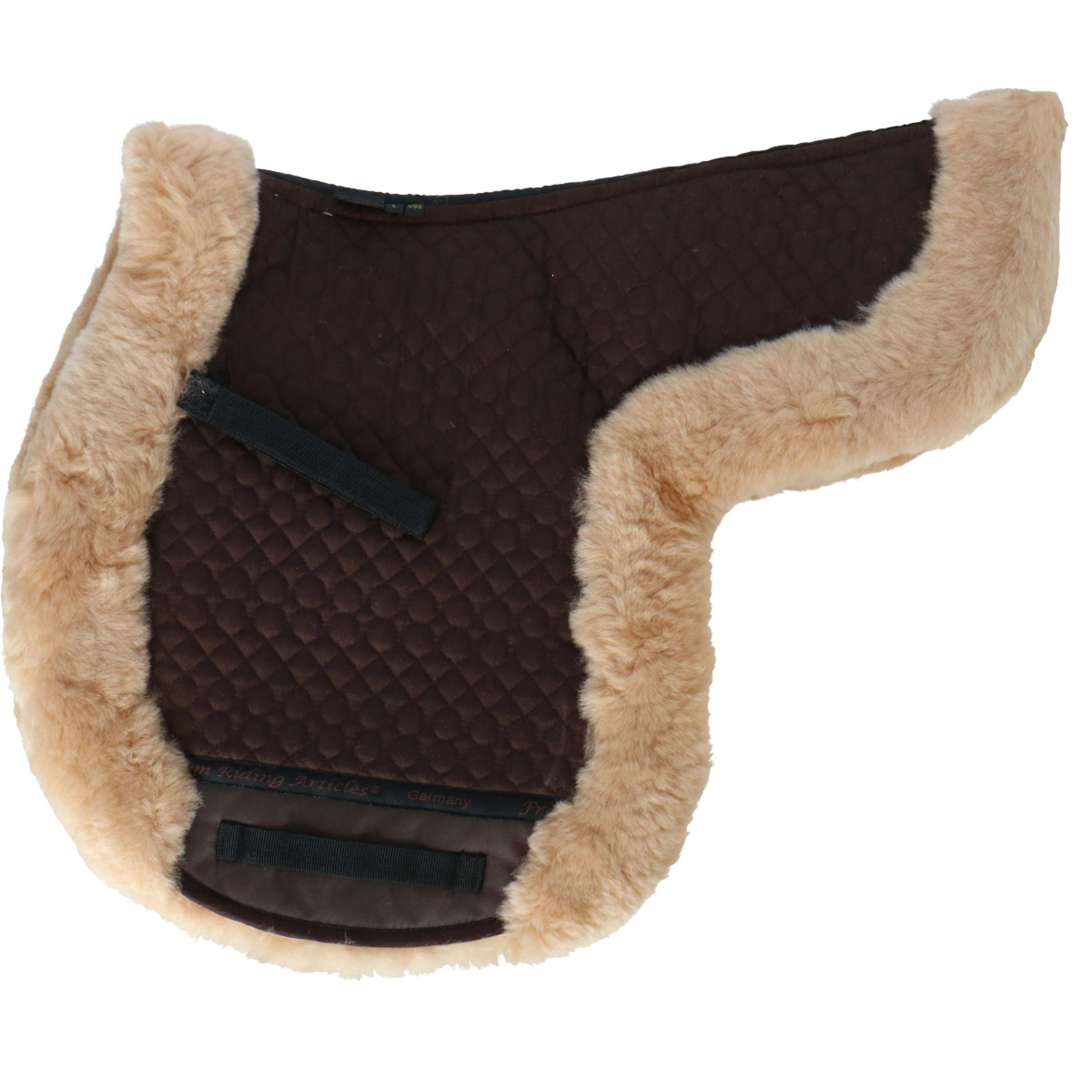 F.R.A. Saddlepad De Luxe Gerneral Purpose Full Fur Brown/Camel