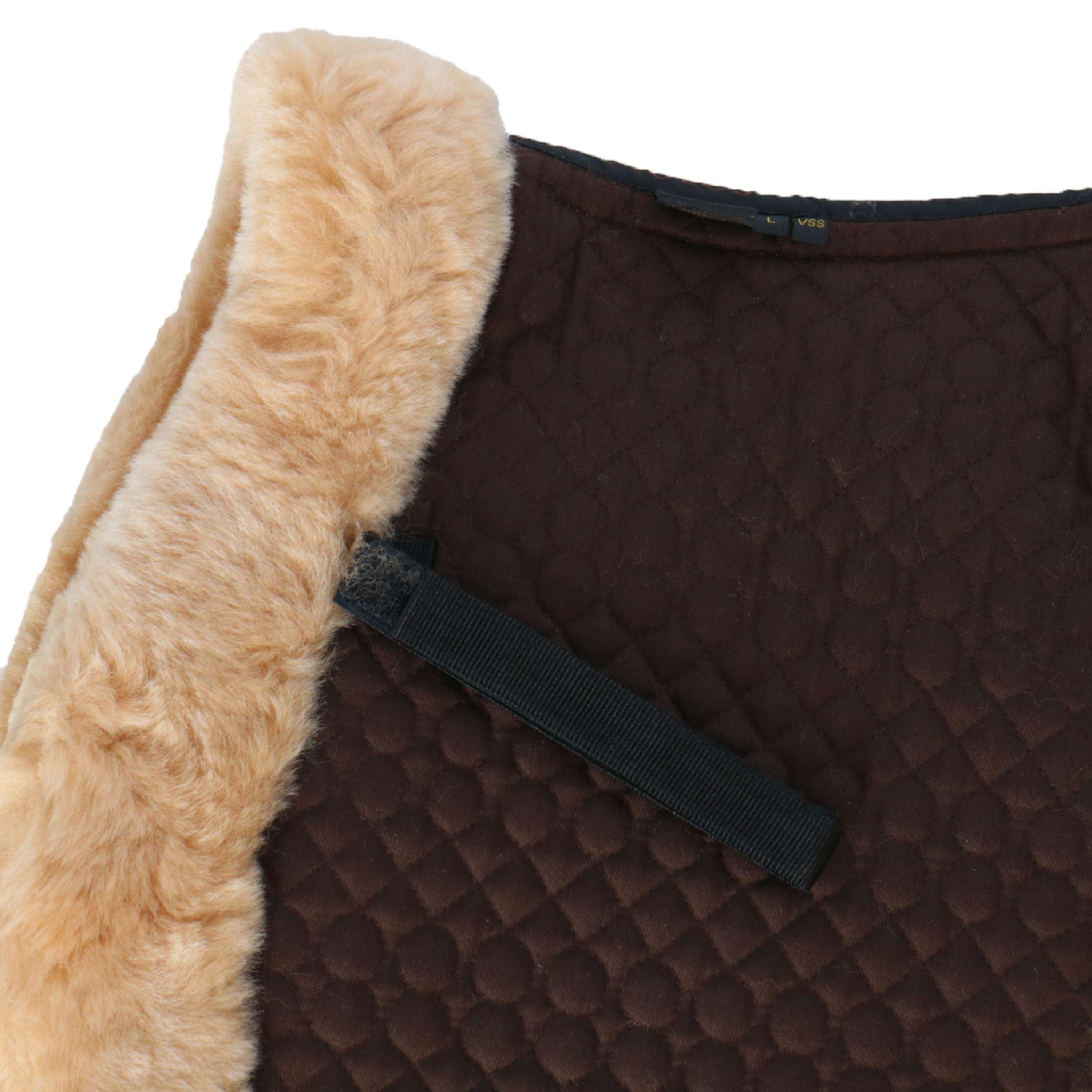 F.R.A. Saddlepad De Luxe Gerneral Purpose Full Fur Brown/Camel
