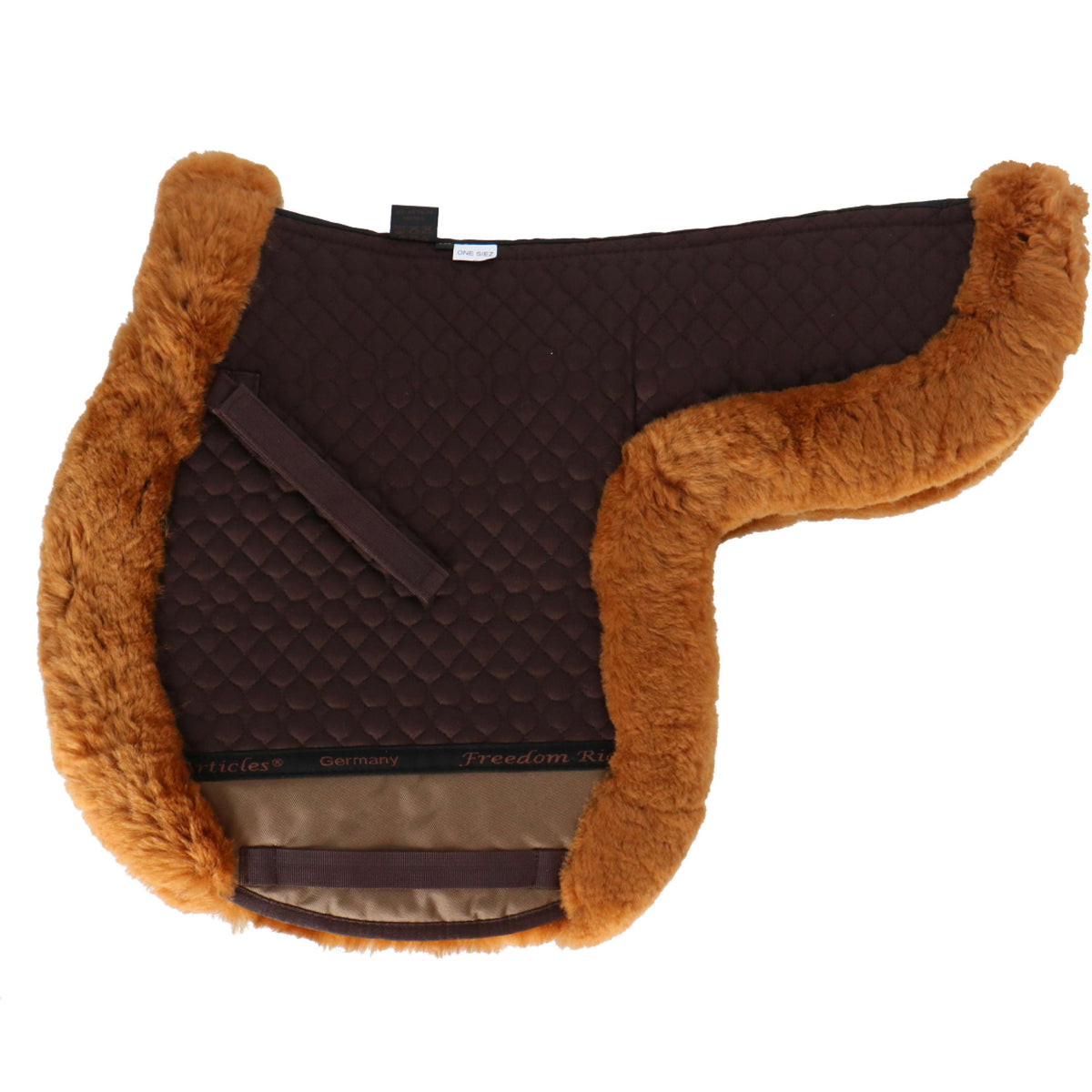 F.R.A. Saddlepad De Luxe Gerneral Purpose Full Fur Brown/Cappuccino