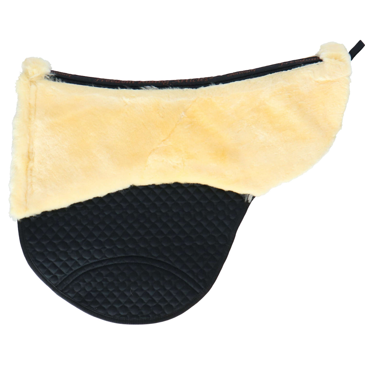 F.R.A. Saddle Pad De Luxe Extra for a Treeless Saddle Black/Natural