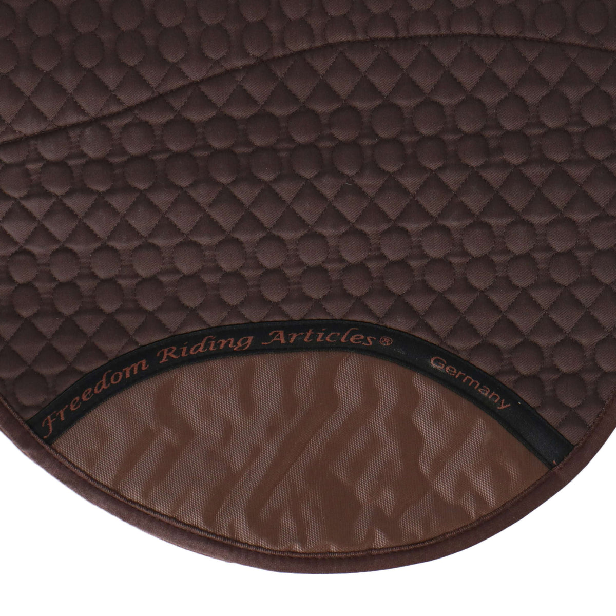 F.R.A. Saddle Pad De Luxe Extra for a Treeless Saddle Brown