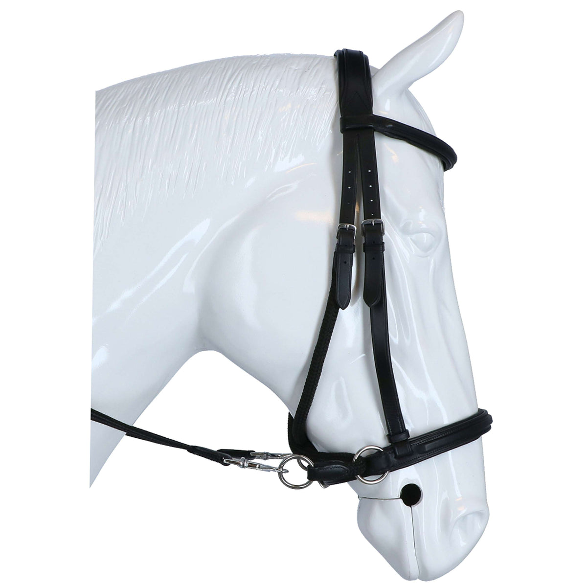 F.R.A. Bit-less Bridle Dietsji with Reins Black