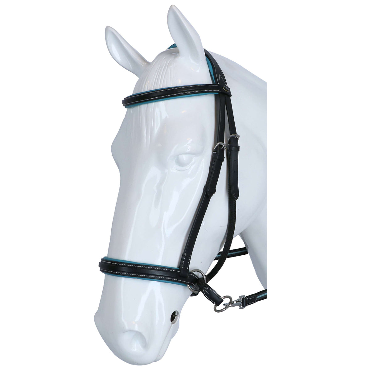 F.R.A. Bit-less Bridle Dietsji with Reins Black/Blue