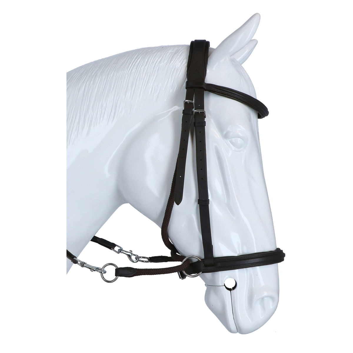 F.R.A. Bit-less Bridle Dietsji with Reins Brown