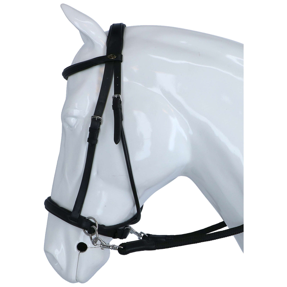 F.R.A. Bit-less Bridle El Camin Softleather Reins Black