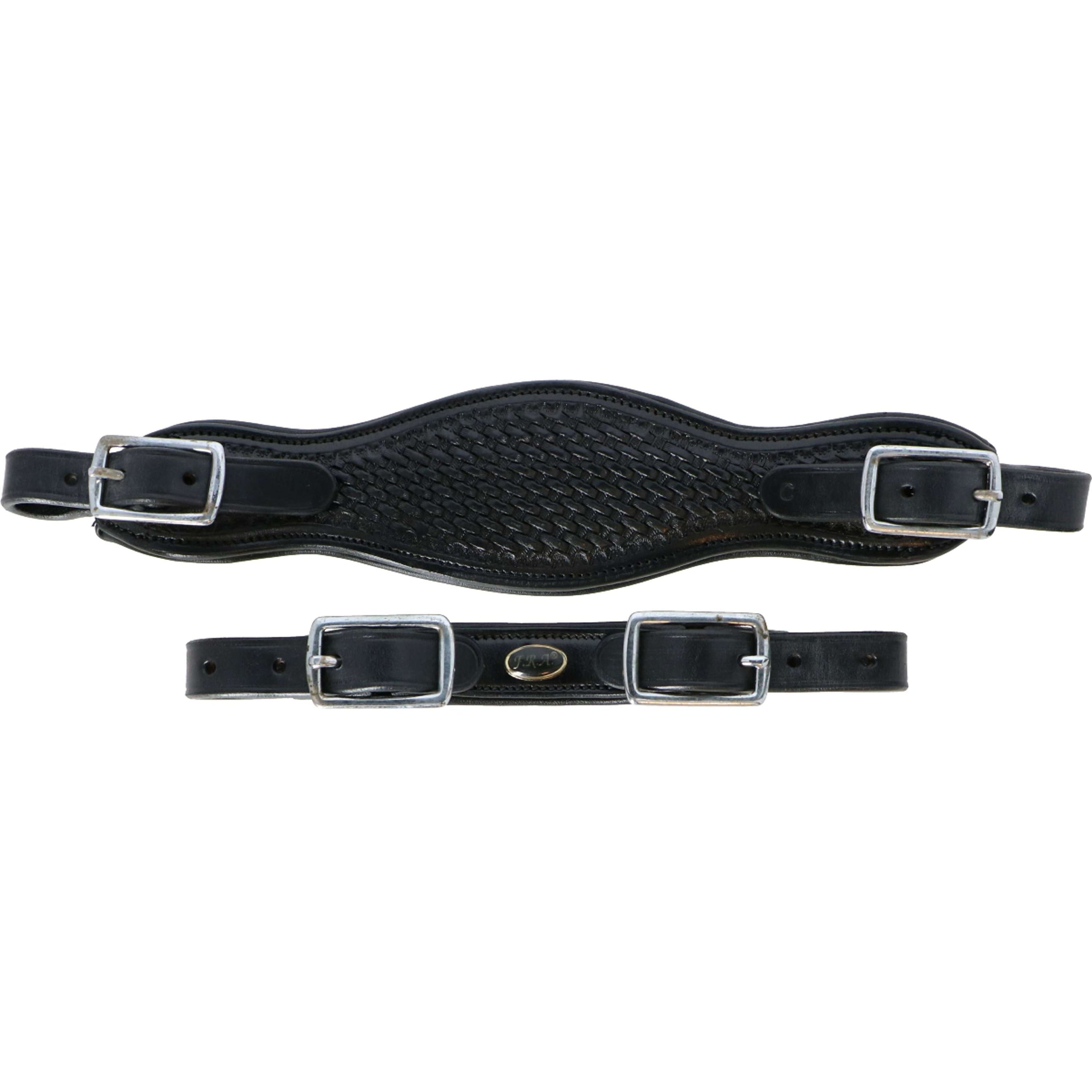 F.R.A. Noseband Fiore Leather Black