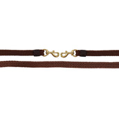 F.R.A. Flat Woven Reins Gabi Braided Cotton Brown