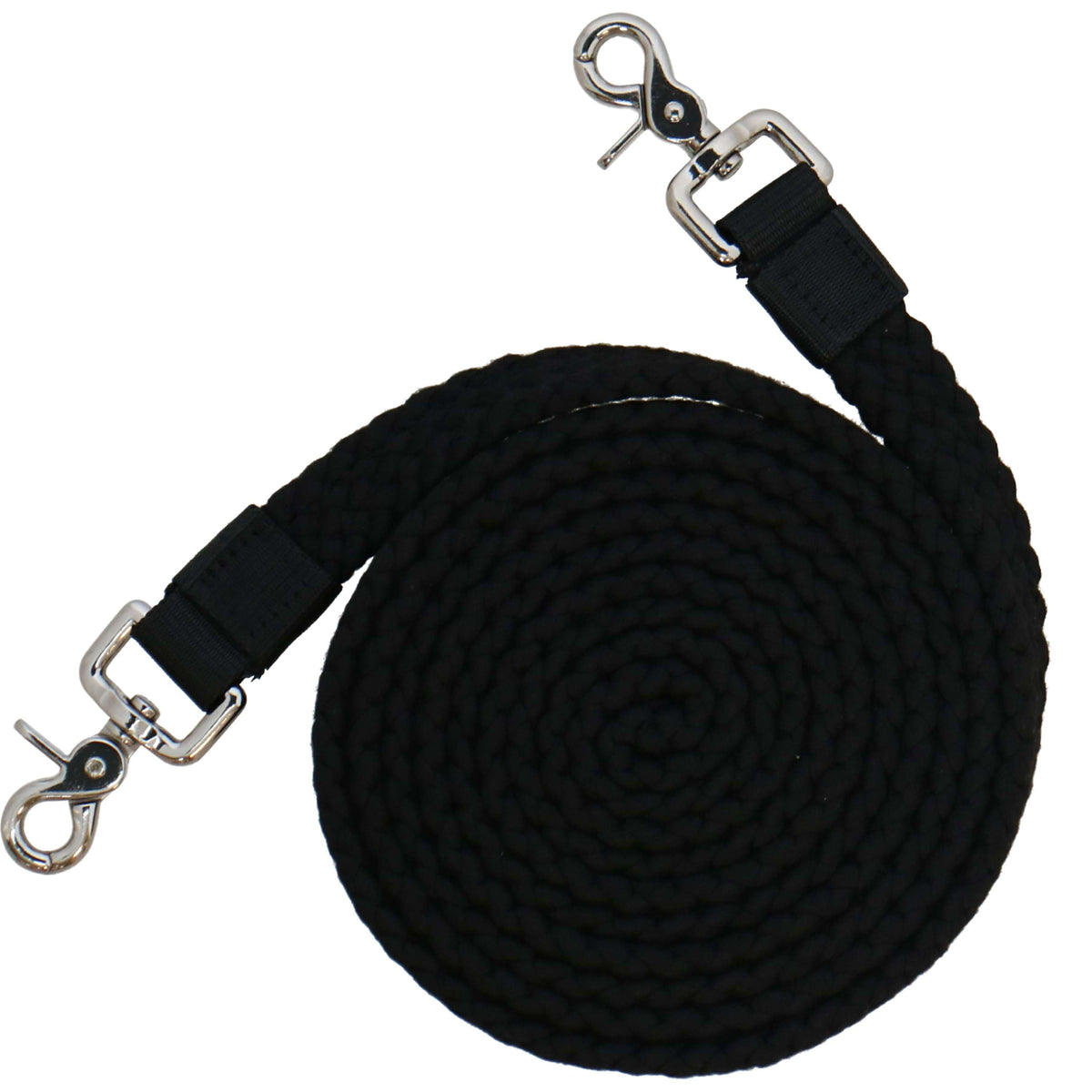 F.R.A. Reins Gabi Braided Cotton Black