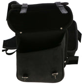 F.R.A. Double Saddle Bag Ico Leather Black