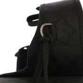 F.R.A. Double Saddle Bag Ico Leather Black