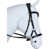 F.R.A. Bit-less Bridle Isabel Side Pull Softleather Reins Black