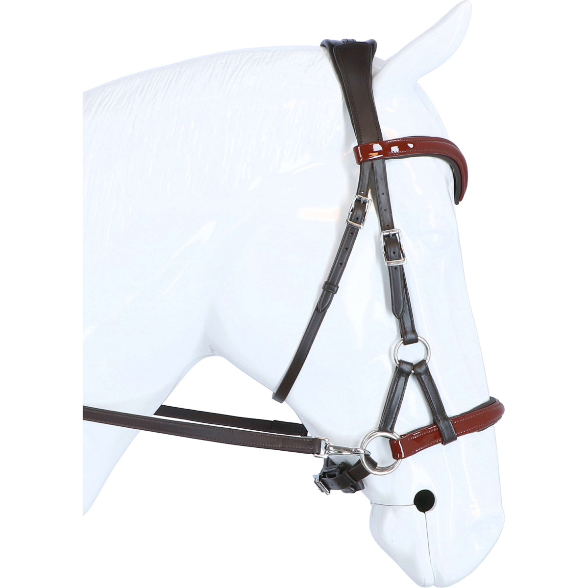 F.R.A. Bit-less Bridle Isabel Side Pull Softleather Reins Brown