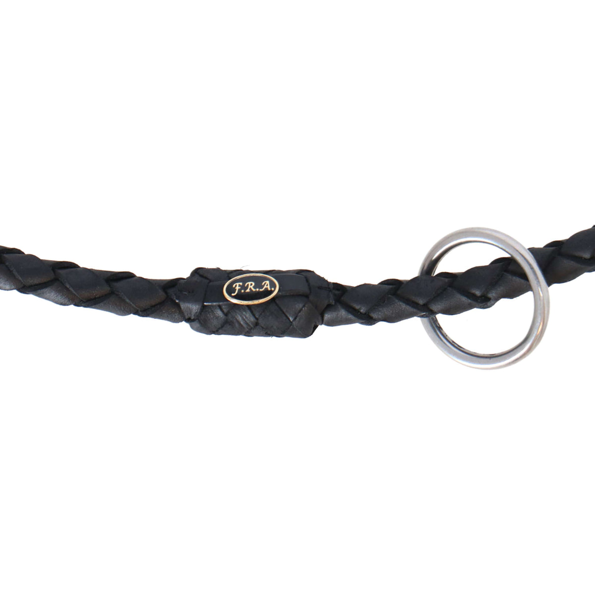 F.R.A. Neck Rope Kripton Cordeo Leather Braided Around Black