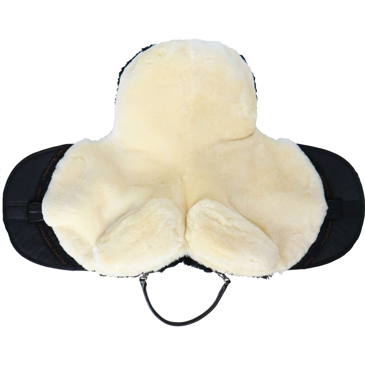 F.R.A. Bareback Pad Macon Extra Merino with Knee Rolls and Inlays Black/Natural