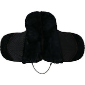 F.R.A. Bareback Pad Macon Extra Merino with Knee Rolls and Inlays Black/Natural