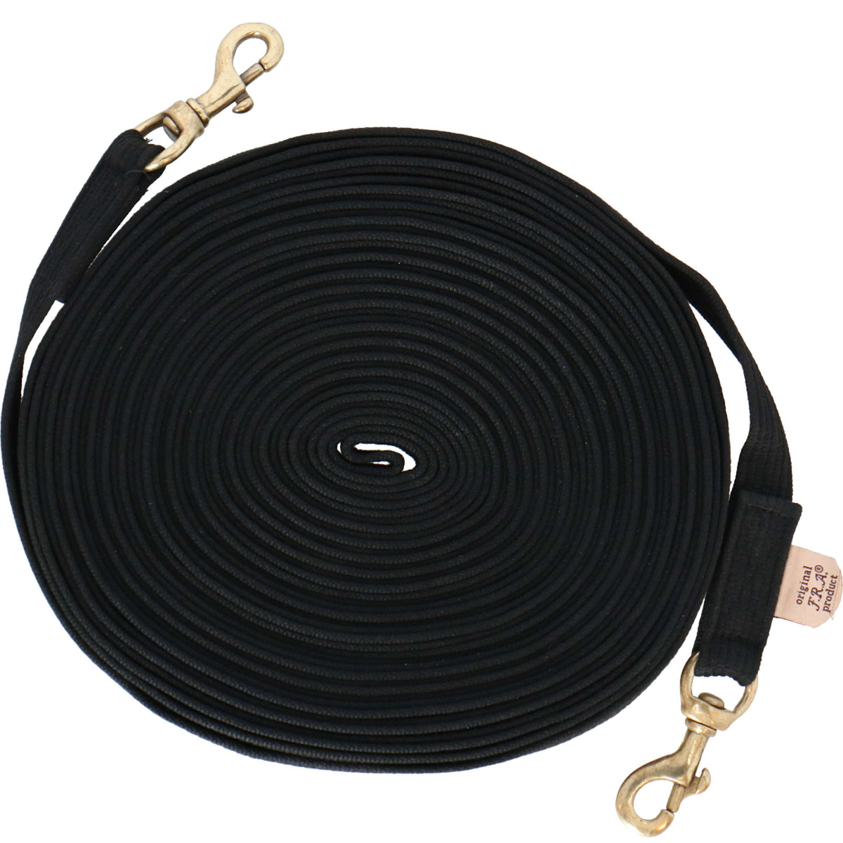 F.R.A. Double Lunging Draw Reins Pardi Cotton Black