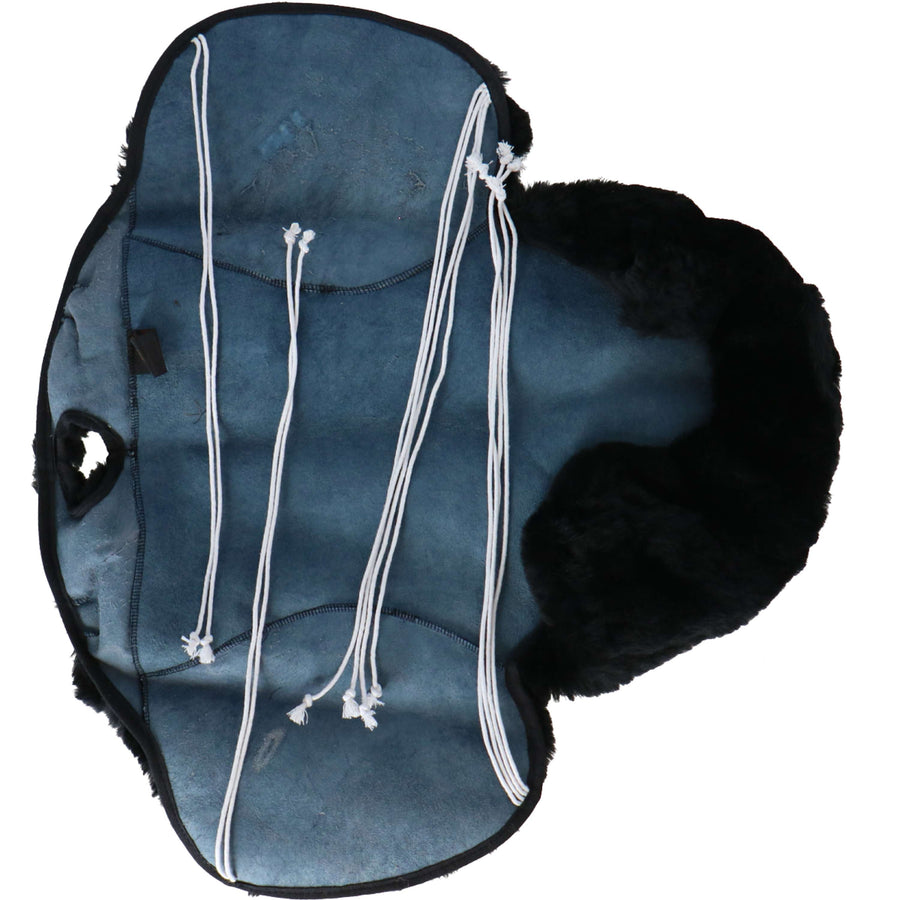 F.R.A. Saddle Seat R6 Western with Horn-Cutout Black