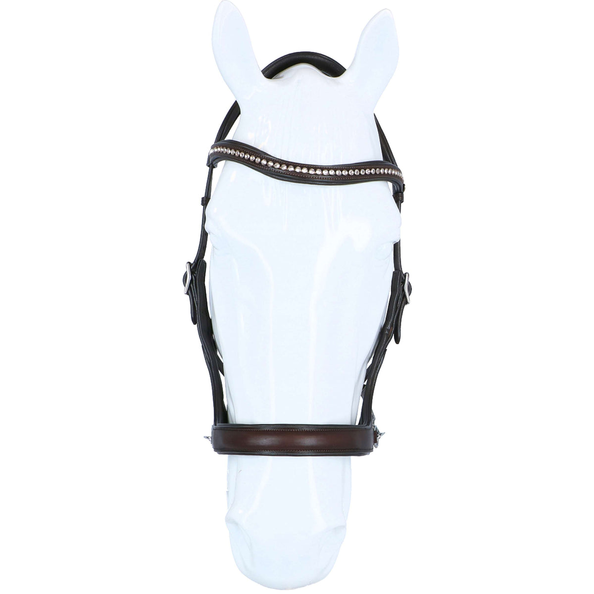 F.R.A. Bit-less Bridle Rebecca Side Pull Softleather Reins Havana