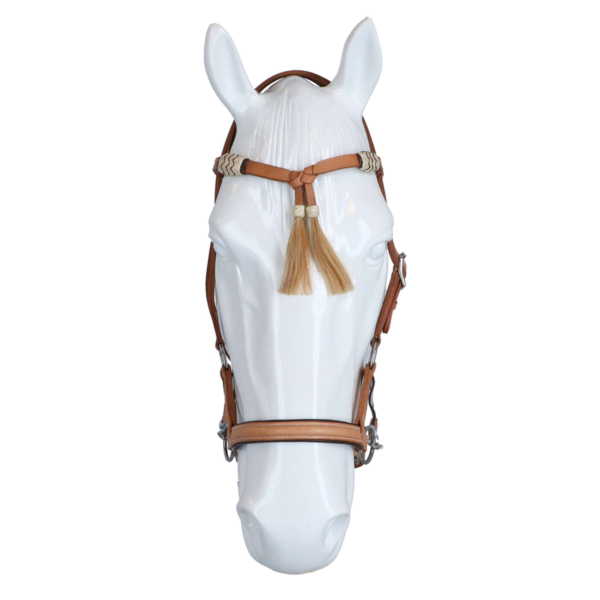 F.R.A. Bit-less Bridle Shango Side Pull Western Look Naturel