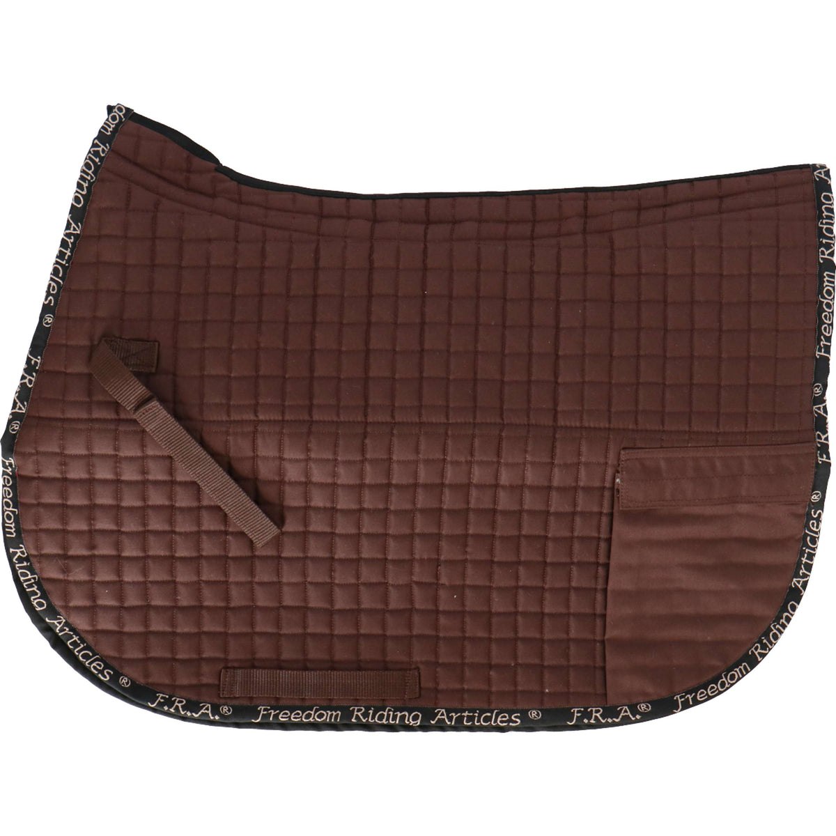 F.R.A. Saddle Pad Unica Bags for Treeless Saddle Brown