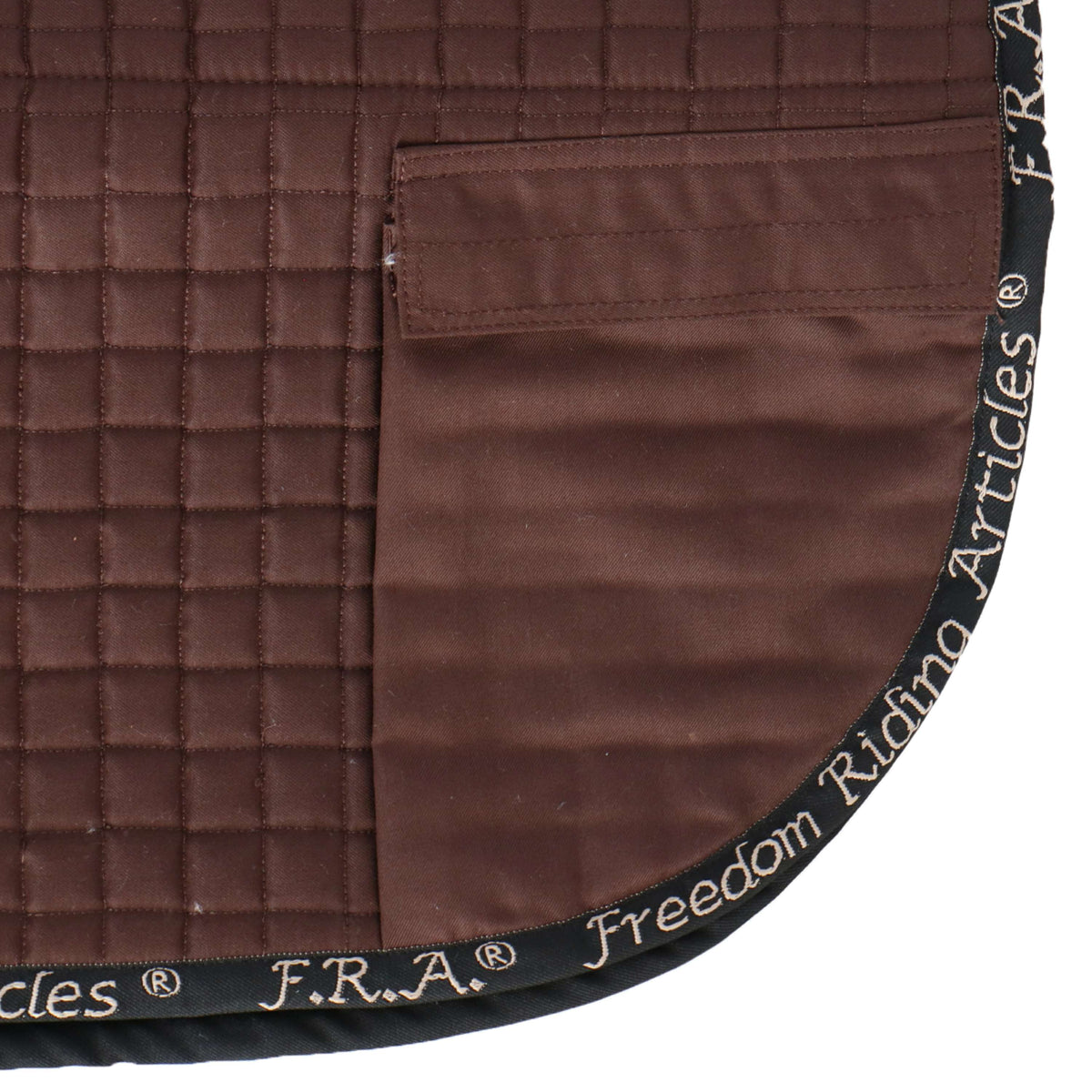 F.R.A. Saddle Pad Unica Bags for Treeless Saddle Brown