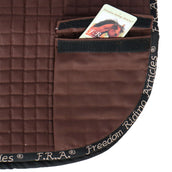 F.R.A. Saddle Pad Unica Bags for Treeless Saddle Brown