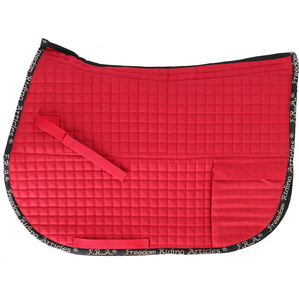 F.R.A. Saddle Pad Unica Bags for Treeless Saddle Red