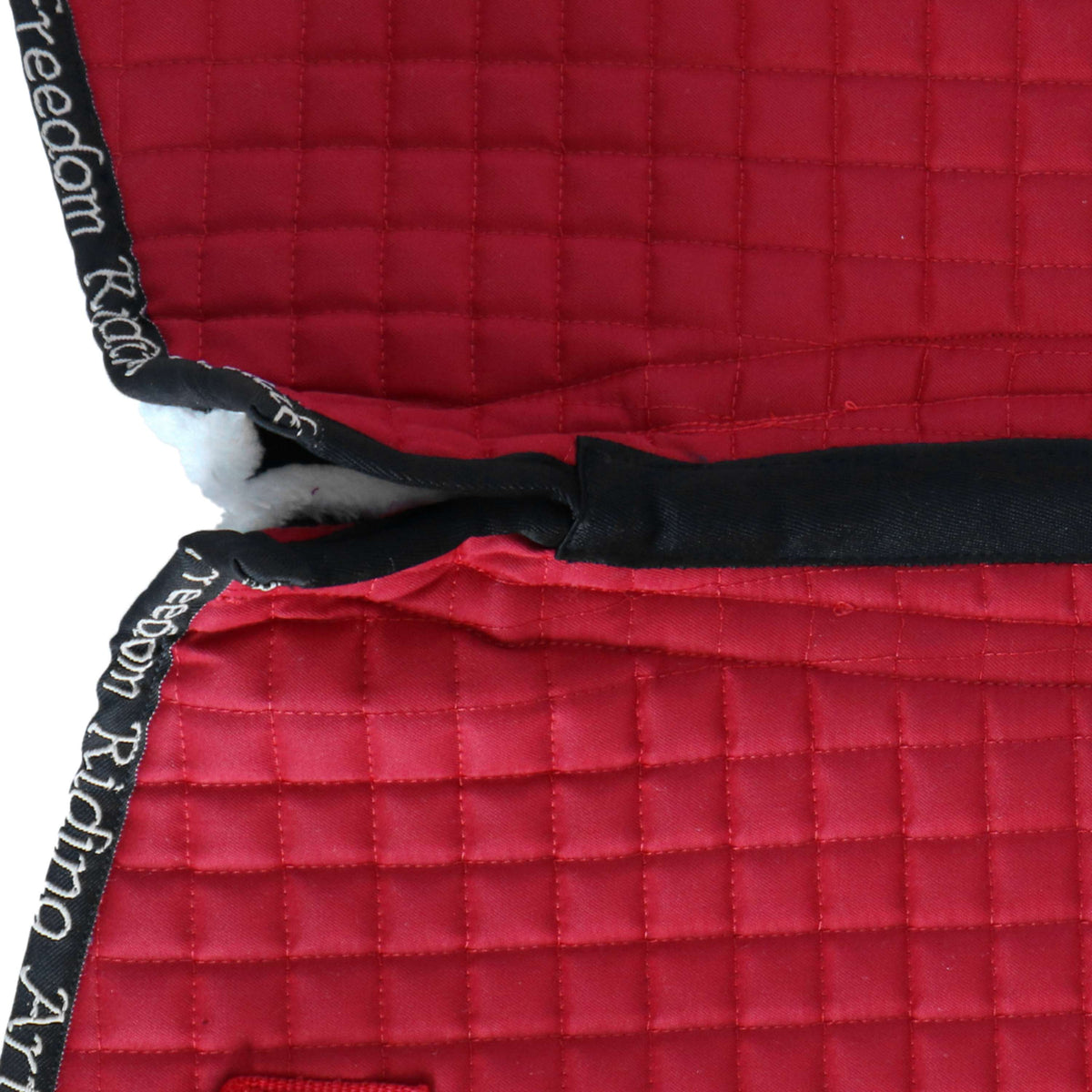 F.R.A. Saddle Pad Unica Bags for Treeless Saddle Red