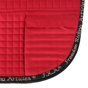 F.R.A. Saddle Pad Unica Bags for Treeless Saddle Red