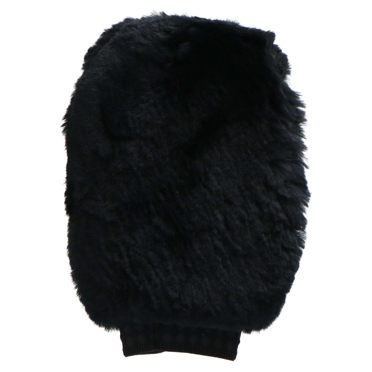 F.R.A. Grooming Glove Full Fur Black