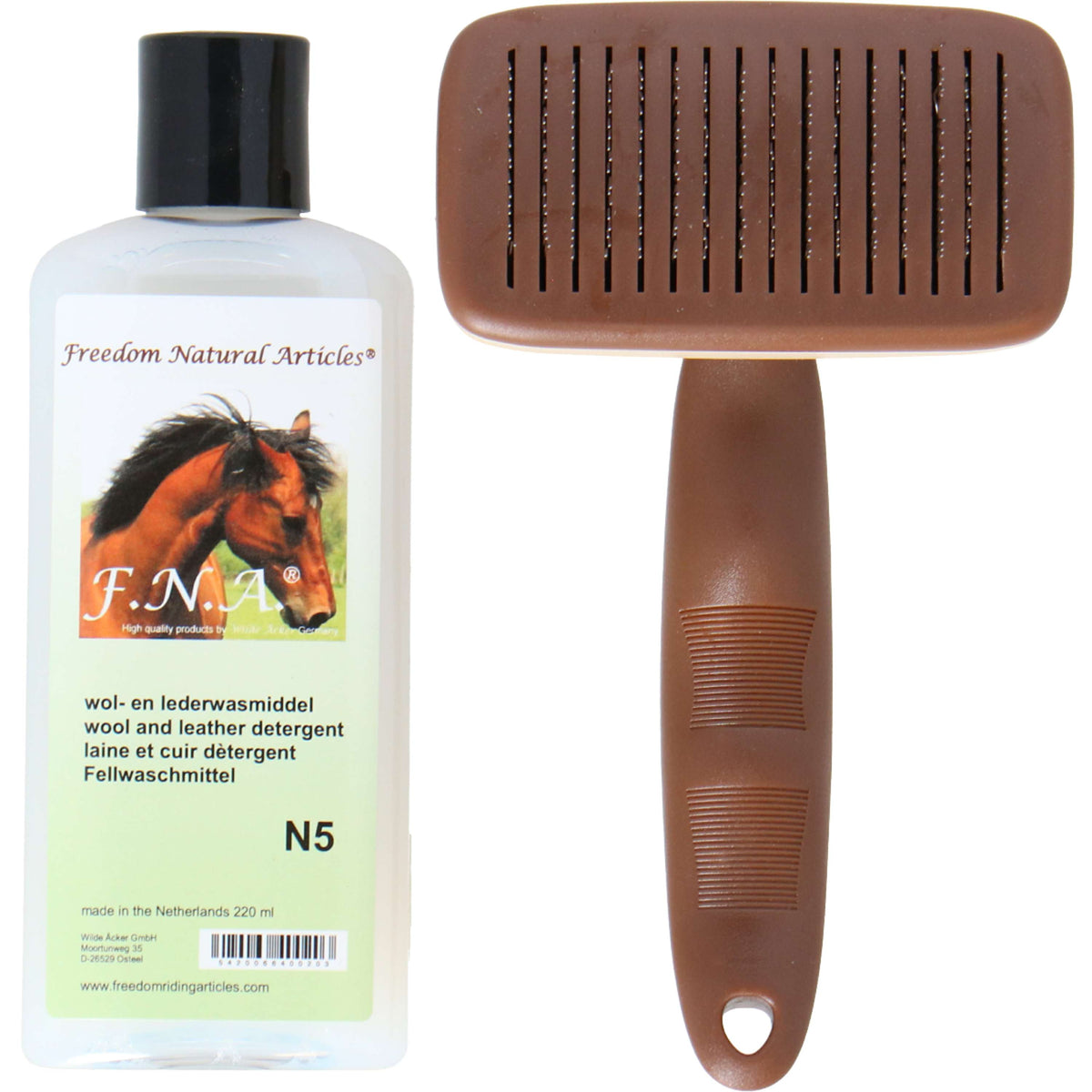 F.R.A. Detangling Brush For Sheepskin + Wool And Leather Detergent