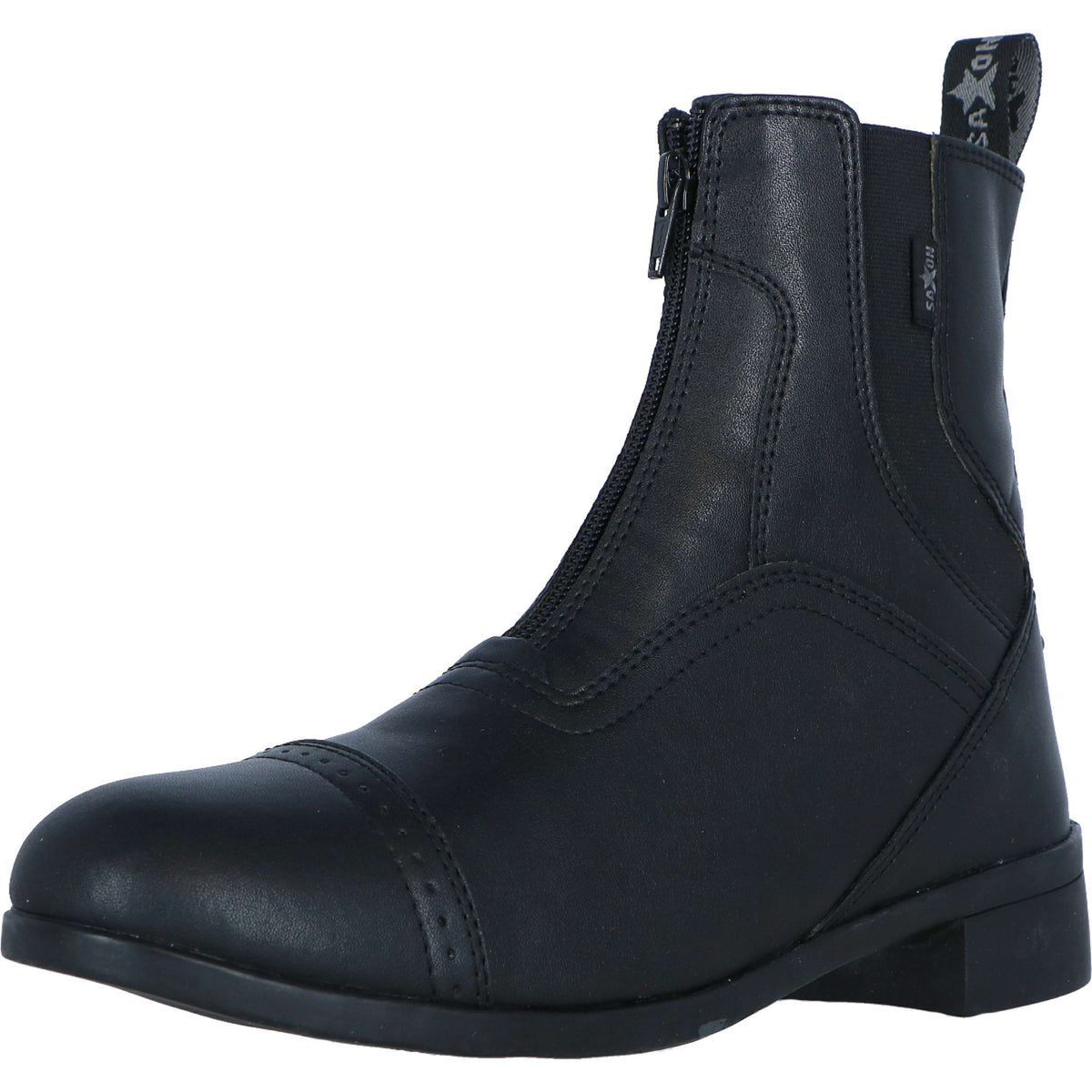 Saxon Jodhpurs Syntovia Zip Paddock Black