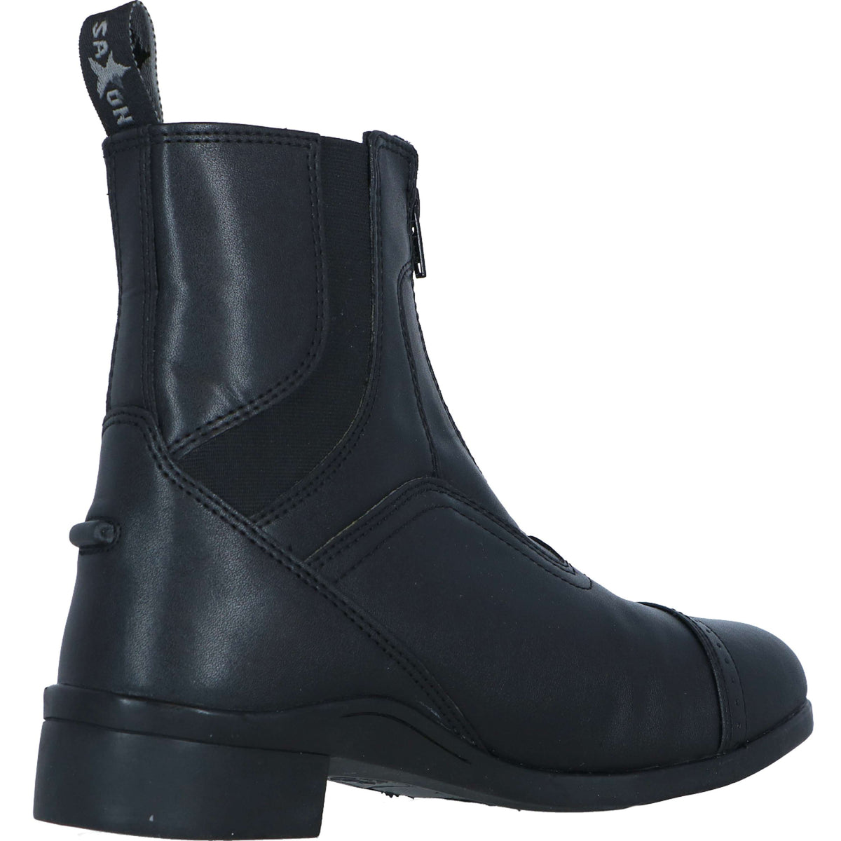 Saxon Jodhpurs Syntovia Zip Paddock Black