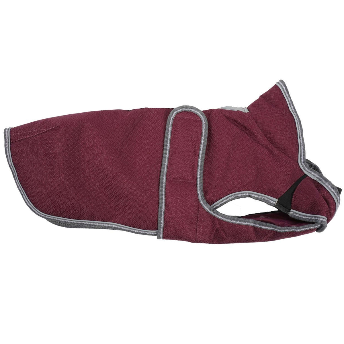 Weatherbeeta Dog Coats Comfitec Premier Free Parka Deluxe Medium 1200D 220g Maroon/Grey/White