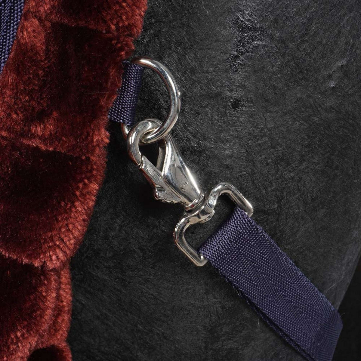 EQUITHÈME Stable Rug Teddy Lined with Synthetic Sheepskin Navy