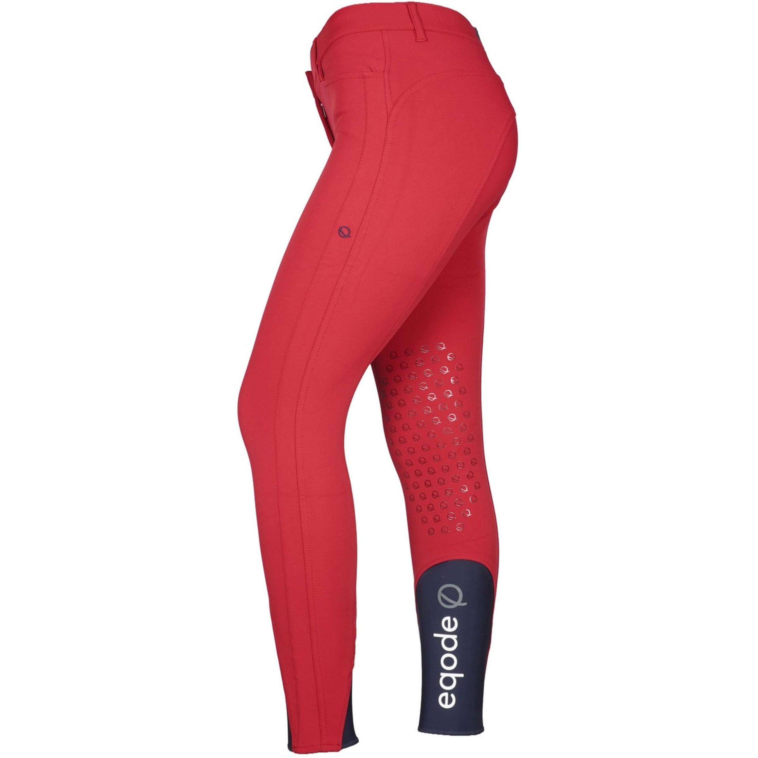 EQODE by Equiline Breeches Delma Knee Grip Cherry EQODE by Equiline Breeches Delma Knee Grip Cherry