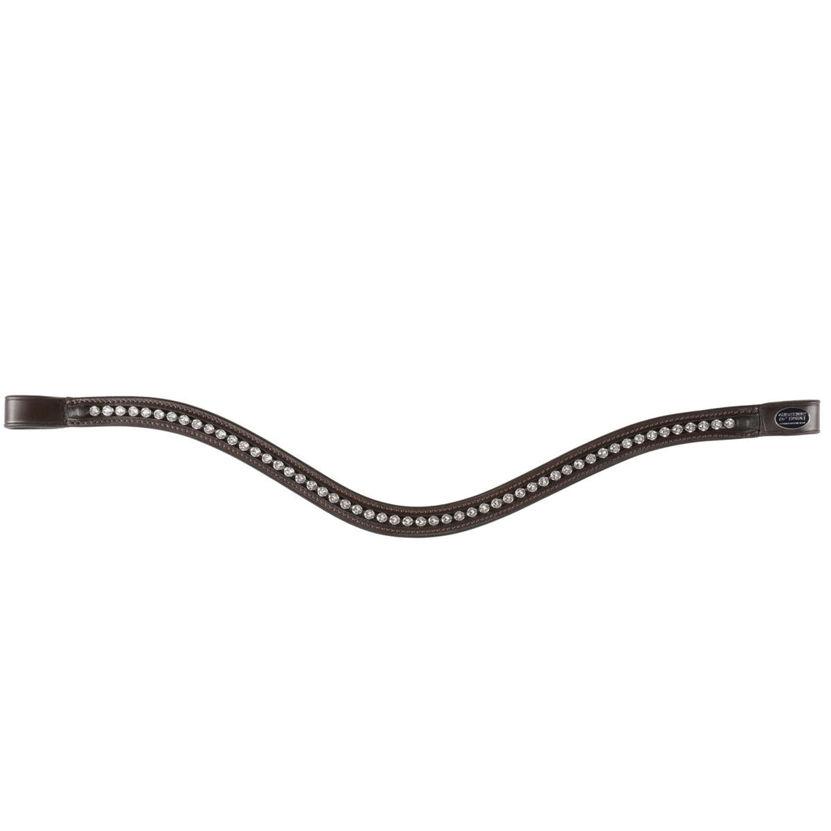 Passier Browband Curved with Rhinestones Havana