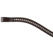 Passier Browband Curved with Rhinestones Havana